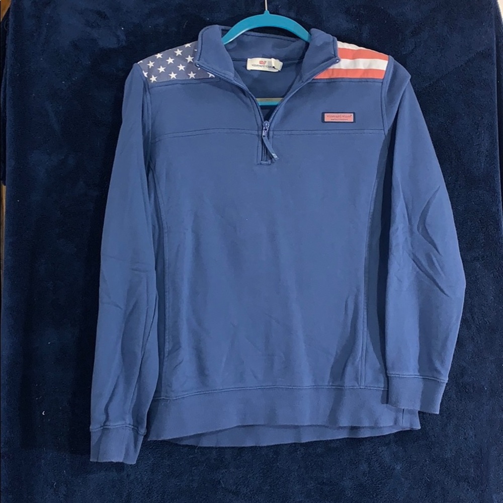 American flag vineyard vines pullover